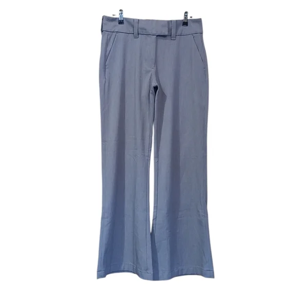 Women's AE Baggy Flare Stretch Poppy Trousers 2 *SHORT* Grey NWT's! - Picture 6 of 15